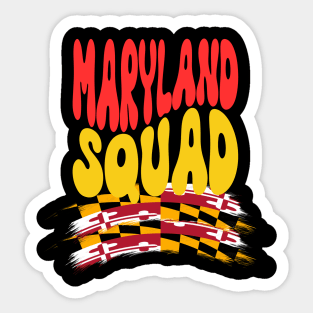 MARYLAND SQUAD DESIGN Sticker